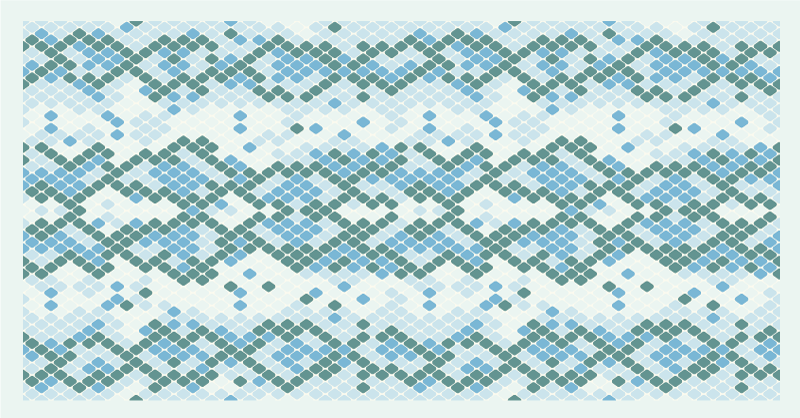 Blue snake print animal print vinyl rug - TenStickers