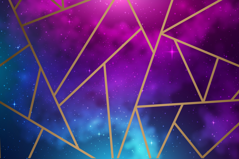 Galaxy triangle tiles tile carpet - TenStickers