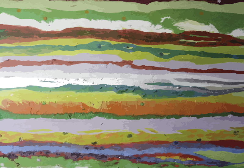 Vibrant painted colours stripes vinyl rug - TenStickers