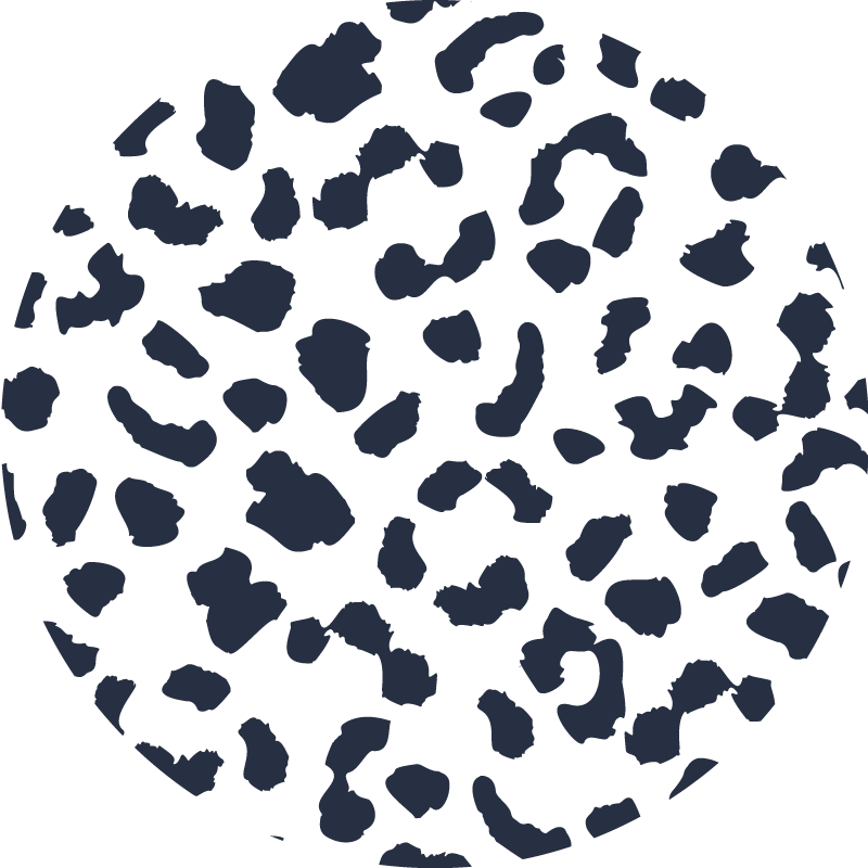 Cowhide patterned design animal print vinyl rug - TenStickers
