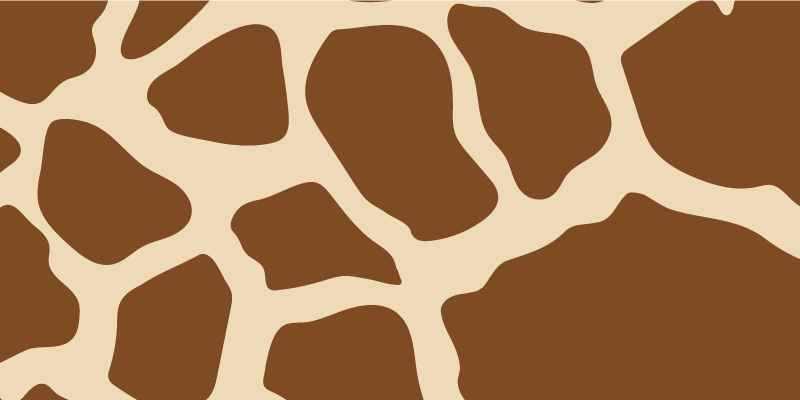 Brown cow skin animal print vinyl rug - TenStickers