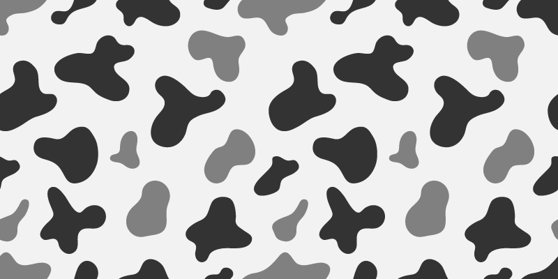 Gray cow spots animal print vinyl rug - TenStickers