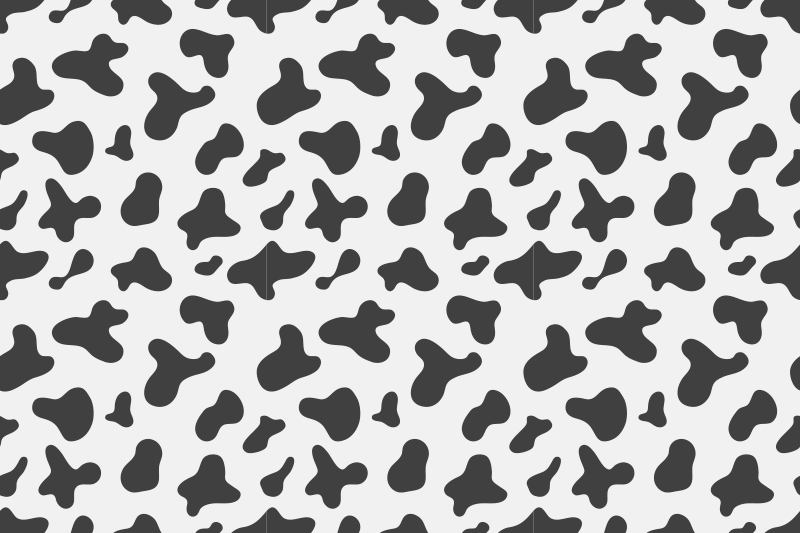 Cow print animal vinyl rug - TenStickers
