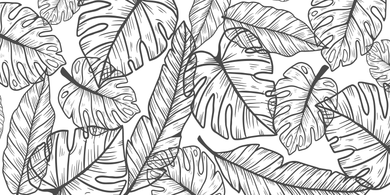 Big leave flowers bedroom vinyl rug - TenStickers