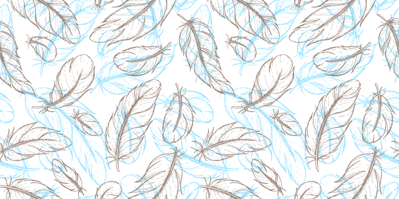 Nature Inspired Leaves entrance hall vinyl rug - TenStickers