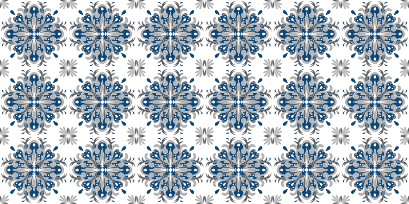 Moroccan tiles effect vinyl rug - TenStickers