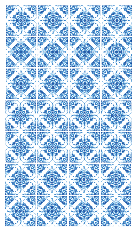 Portuguese ornament tiles carpet - TenStickers