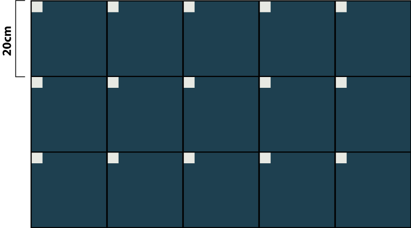 Nordic style modern blue nordic vinyl rug - TenStickers