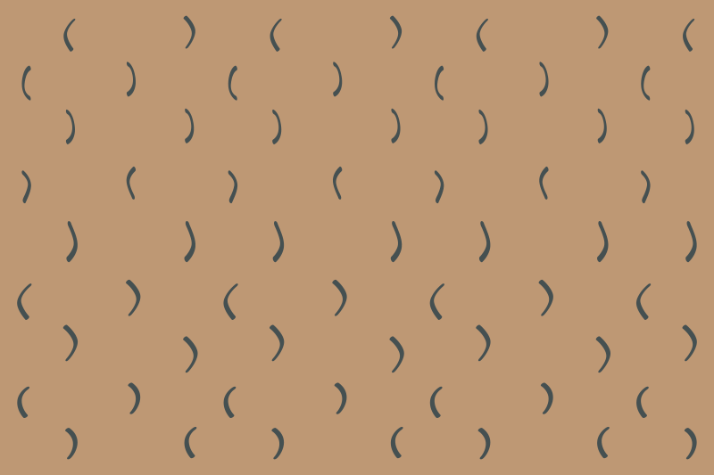 Curved brown pattern minimalist vinyl rug - TenStickers