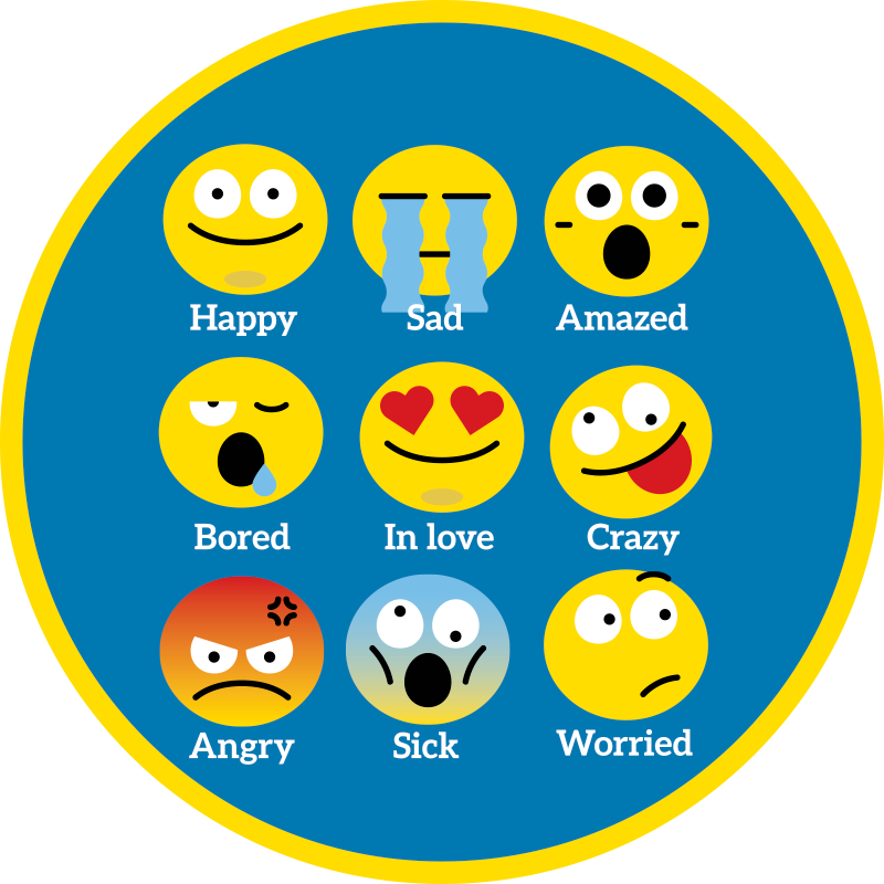 Emotion rug kids vinyl rug - TenStickers