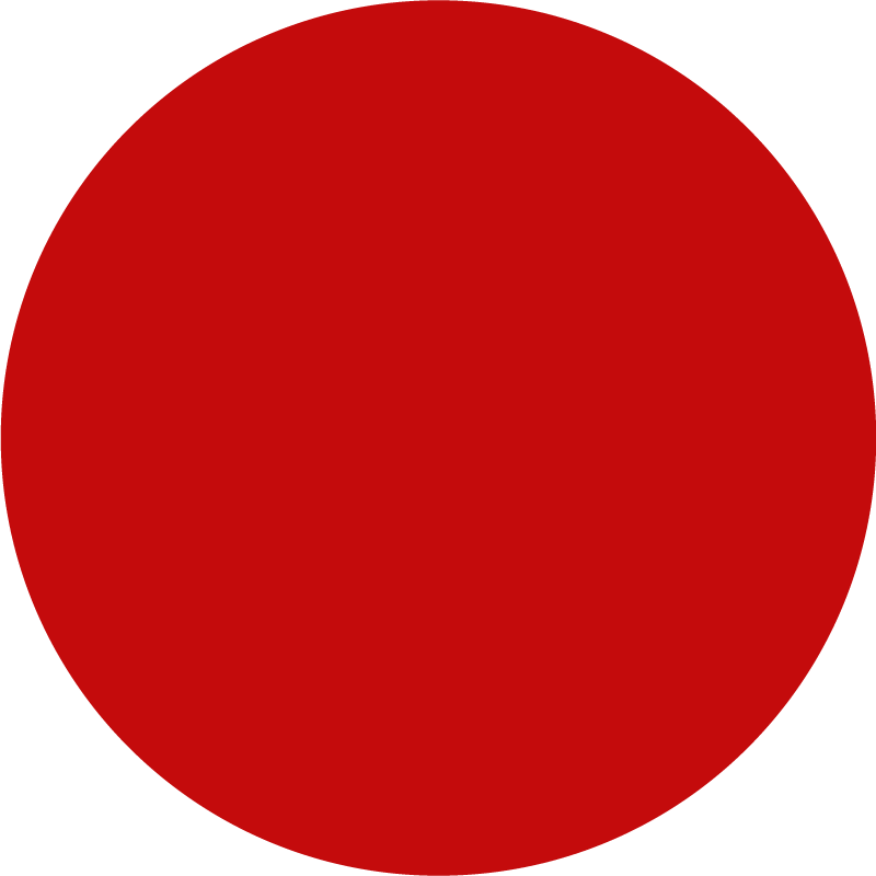 Solid Red Circle circular vinyl rug - TenStickers