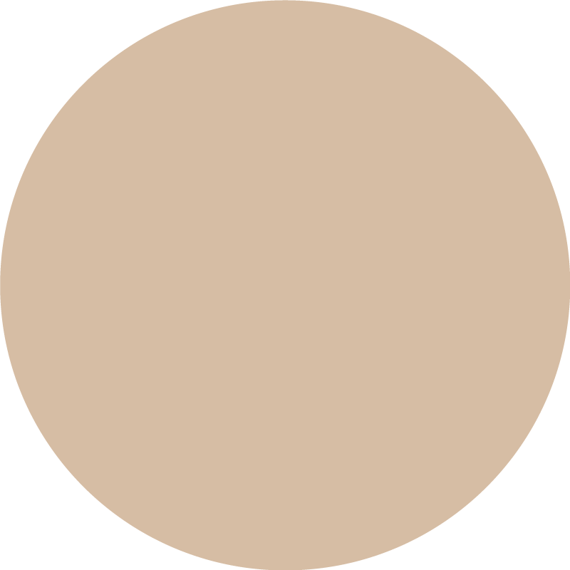 Soft Beige Hue circular vinyl rug - TenStickers