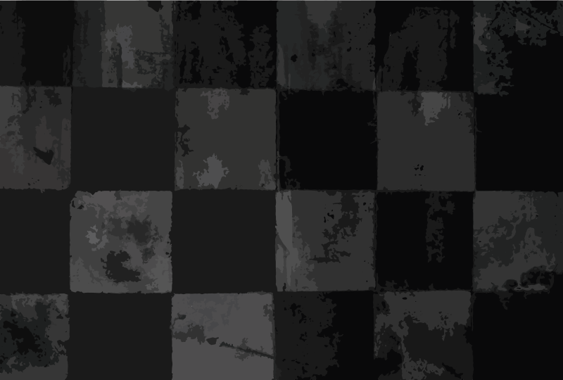 Checkered Layout tile vinyl rug - TenStickers