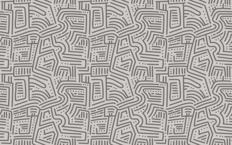 Nordic style abstract gray nordic vinyl rug - TenStickers