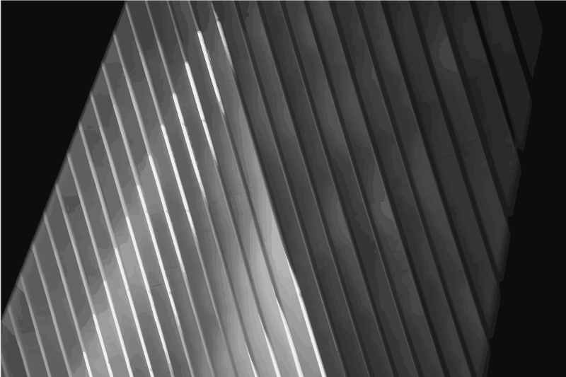 Sleek Striped Surface wood vinyl rug - TenStickers