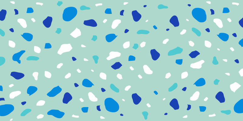 Blue tones terrazzo texture carpet - TenStickers