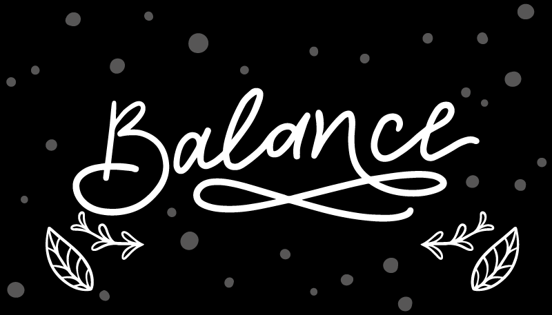 Balance design custom vinyl rug - TenStickers