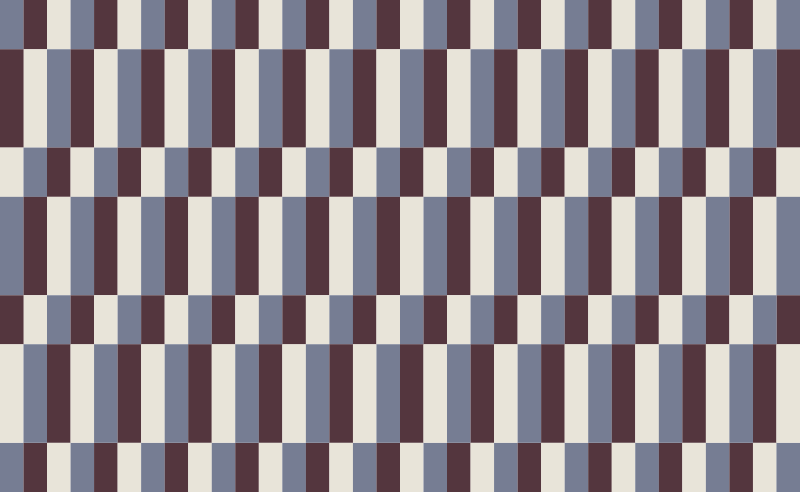 Colour block stripes vinyl rug - TenStickers