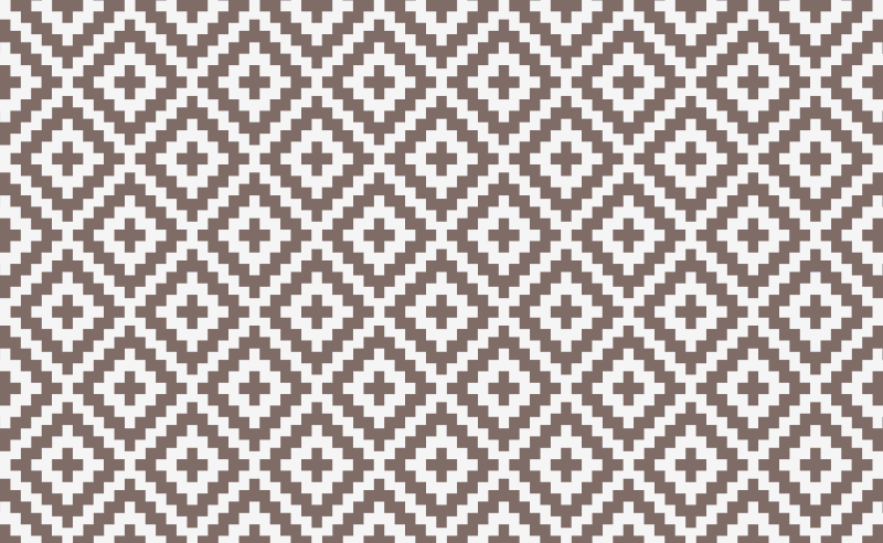 Simple squares in cream mosaic vinyl rug - TenStickers