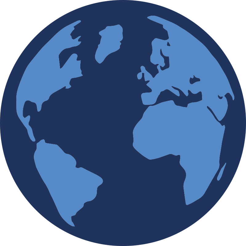 World map vinyl rug globe design - TenStickers