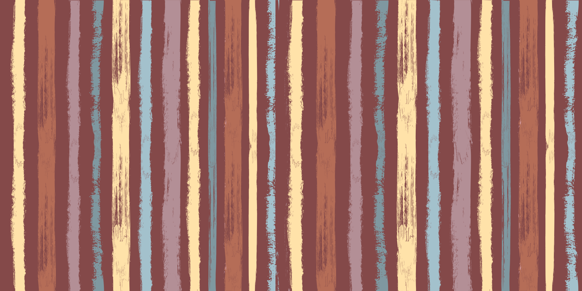 Hand-painted fabric effect stripes vinyl rug - TenStickers