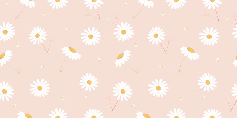 Daisy Floral Arrangement flower vinyl rug - TenStickers