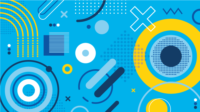 abstract design dining room rug - TenStickers