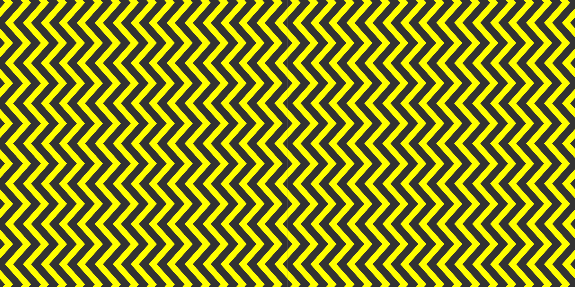 Black and yellow zigzag design bedroom rug - TenStickers