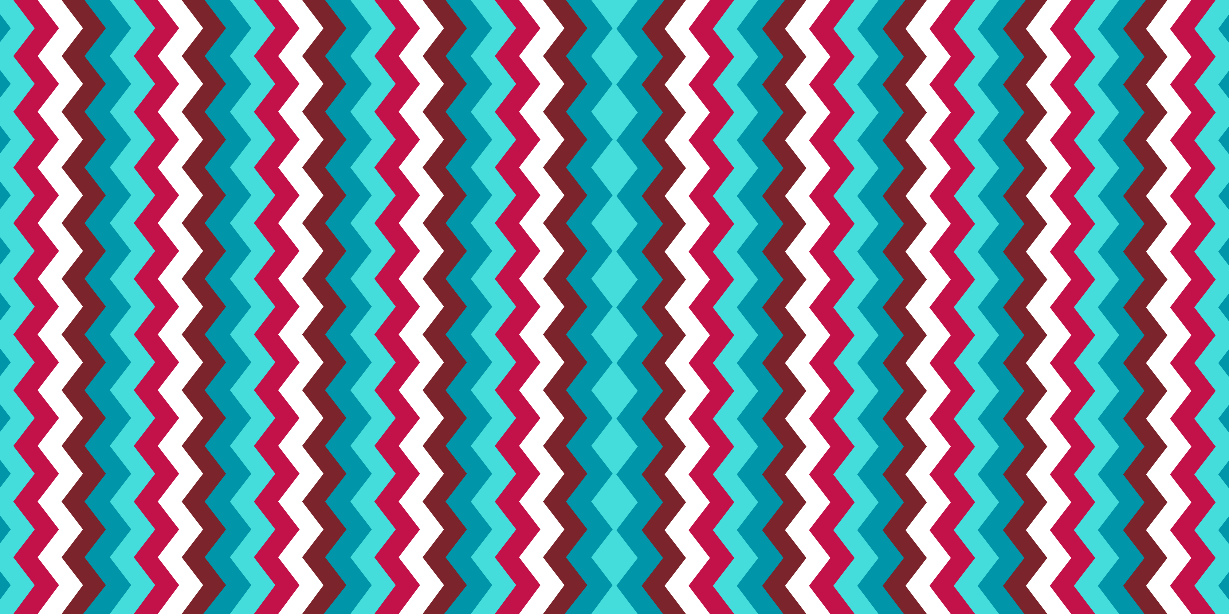 Zigzag Wave Pattern geometric vinyl rug - TenStickers