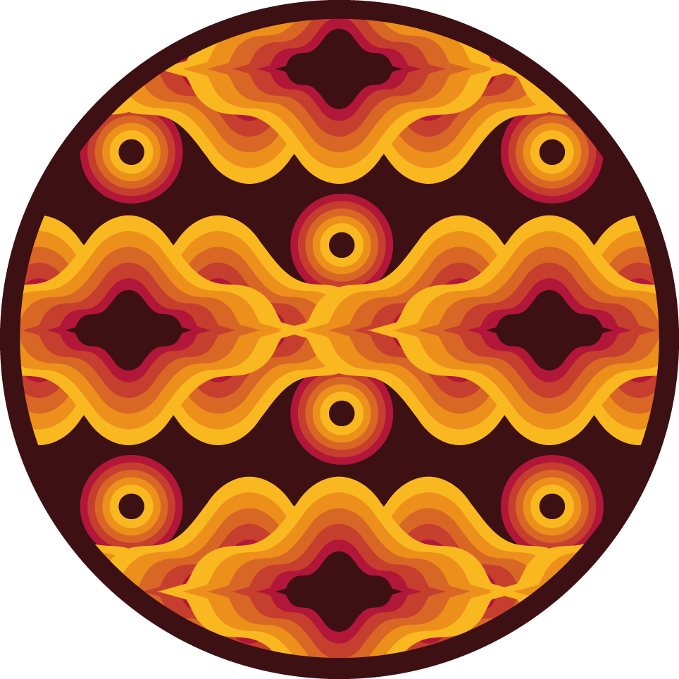 Big geometric shapes vintage rug - TenStickers