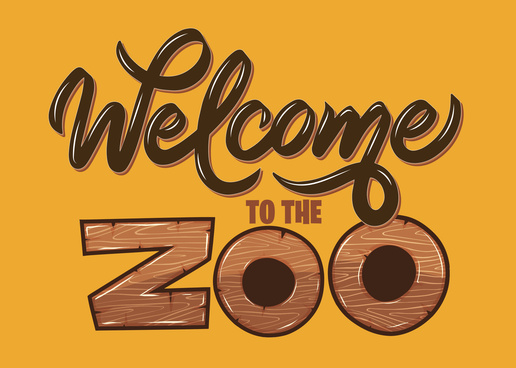 Welcome to our zoo modern rug - TenStickers