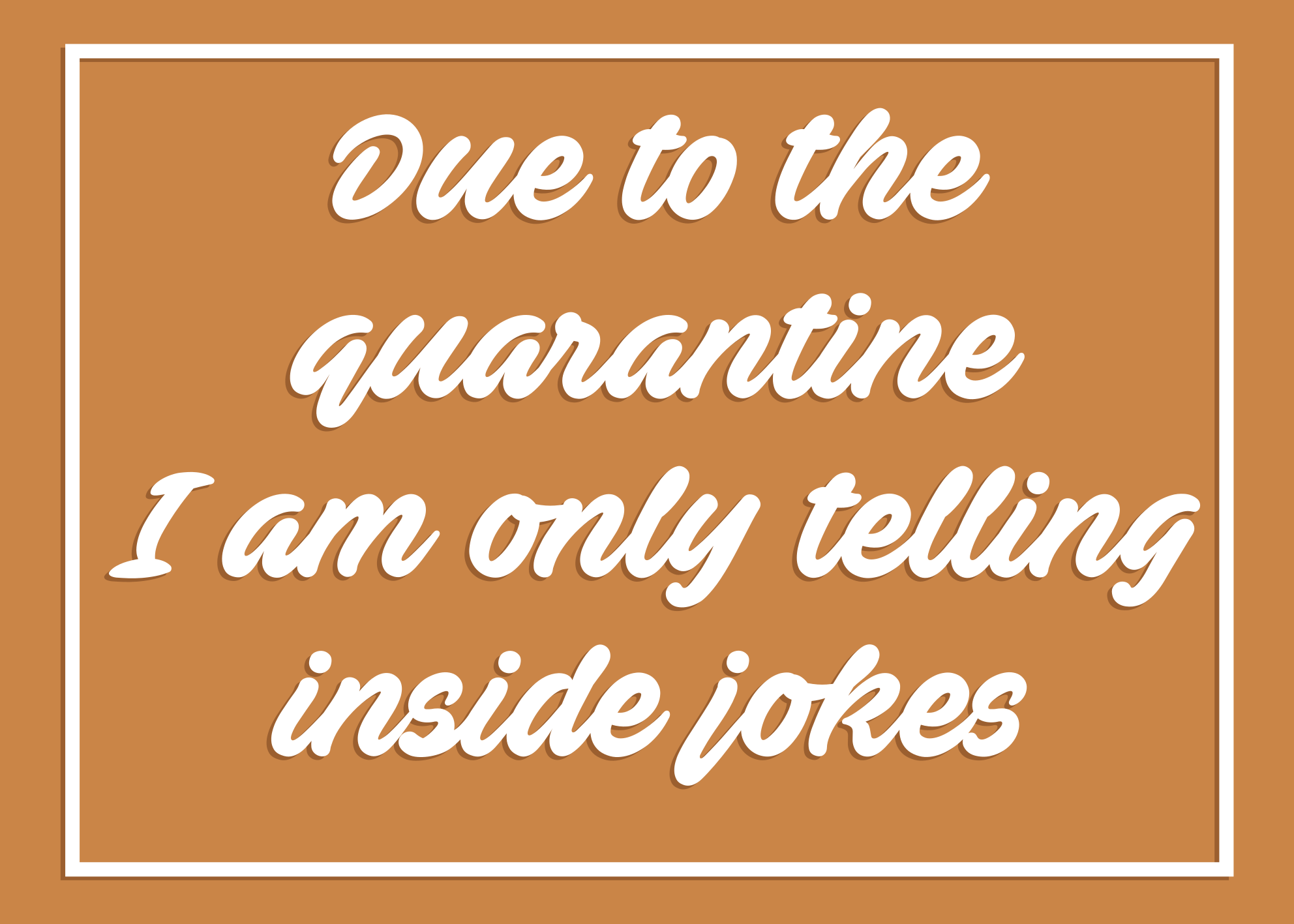 Humorous quarantine message custom vinyl rug - TenStickers