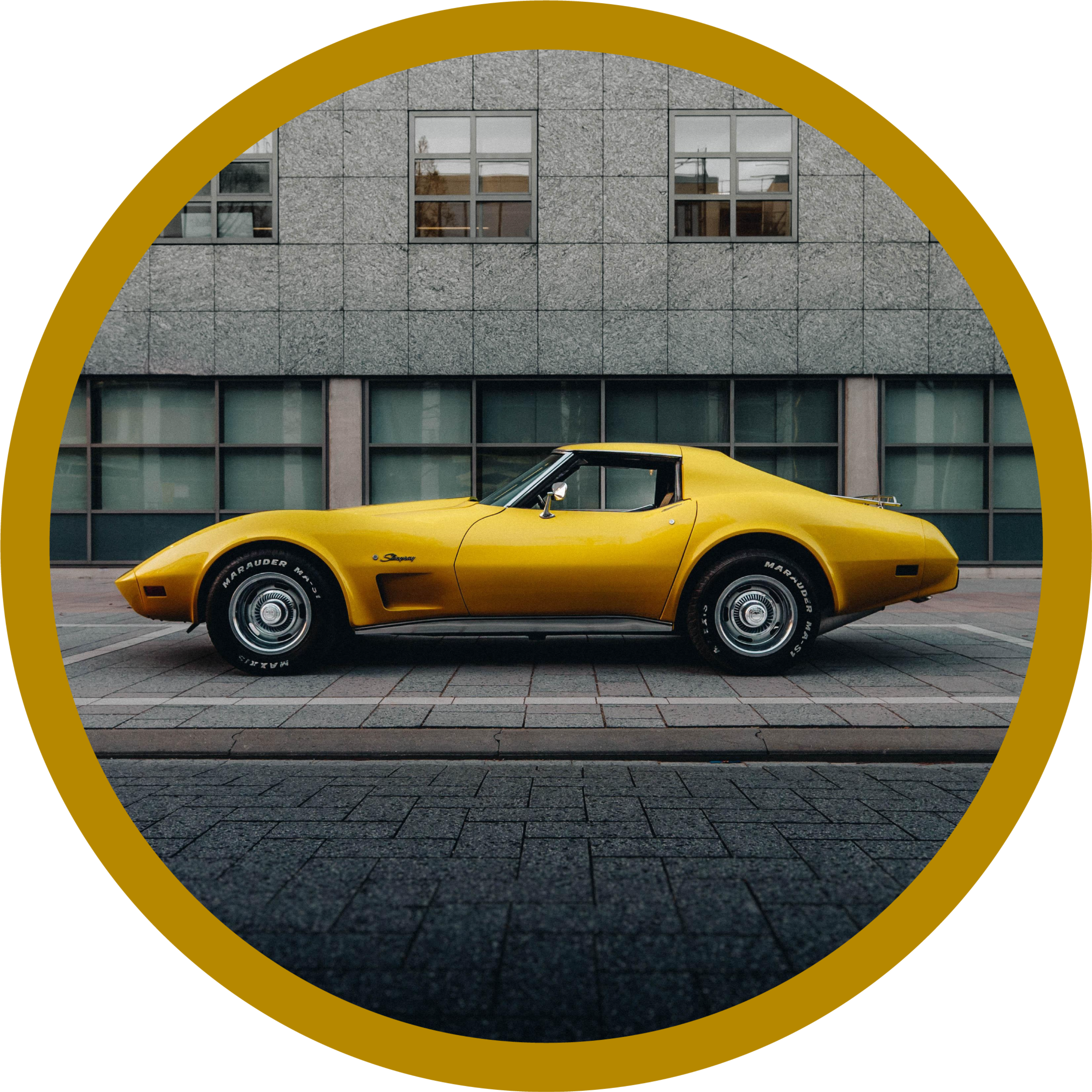 Chevrolet Corvette vintage rug - TenStickers