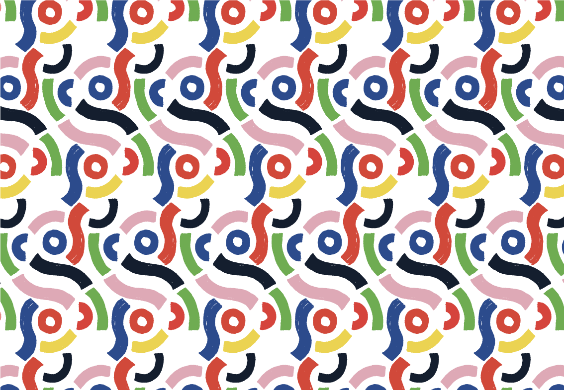 Lively Geometric Shapes mosaic vinyl rug - TenStickers