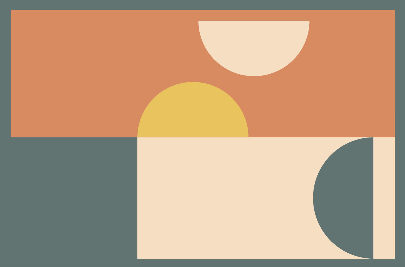 Circles and Rectangles modern vinyl rug - TenStickers