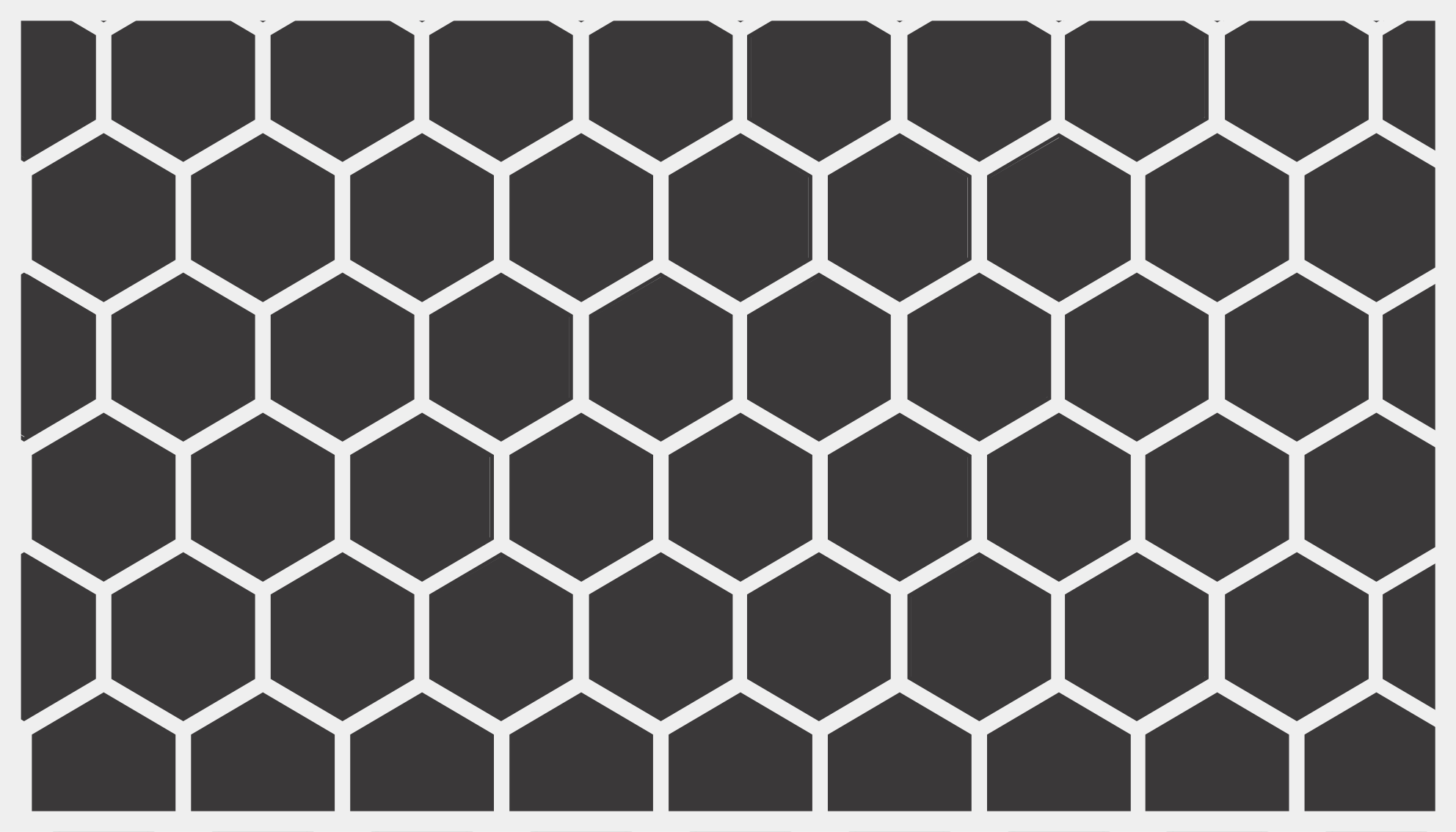 Hexagonal Motif geometric vinyl rug - TenStickers