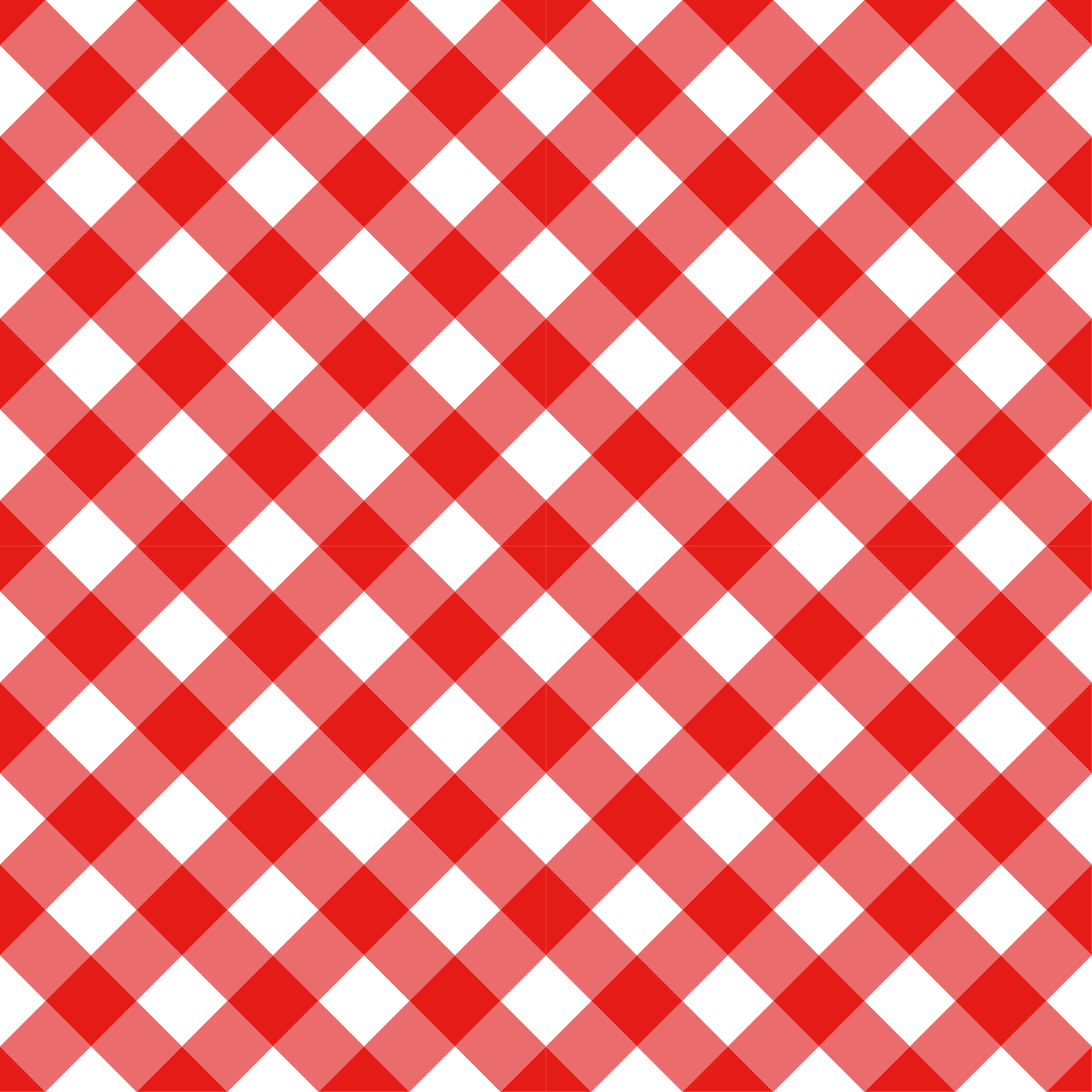 Crimson Checked Motif stripes vinyl rug - TenStickers