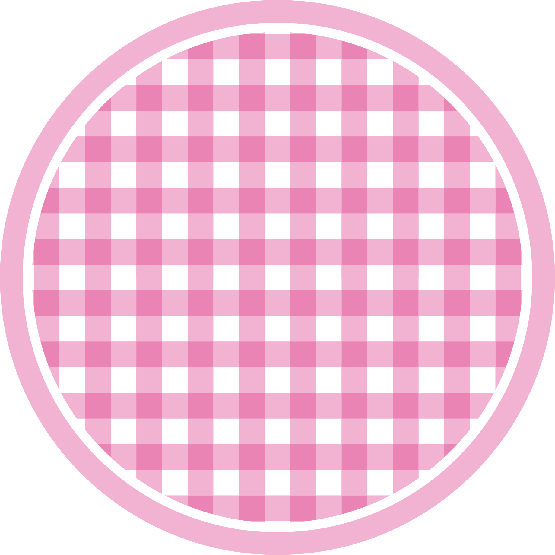 Pink Checkered Style vinyl rug - TenStickers