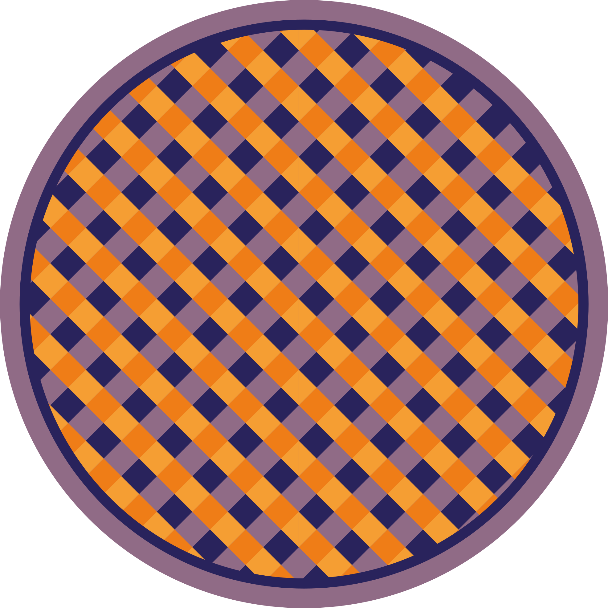 Bold Checker Pattern stripes vinyl rug - TenStickers