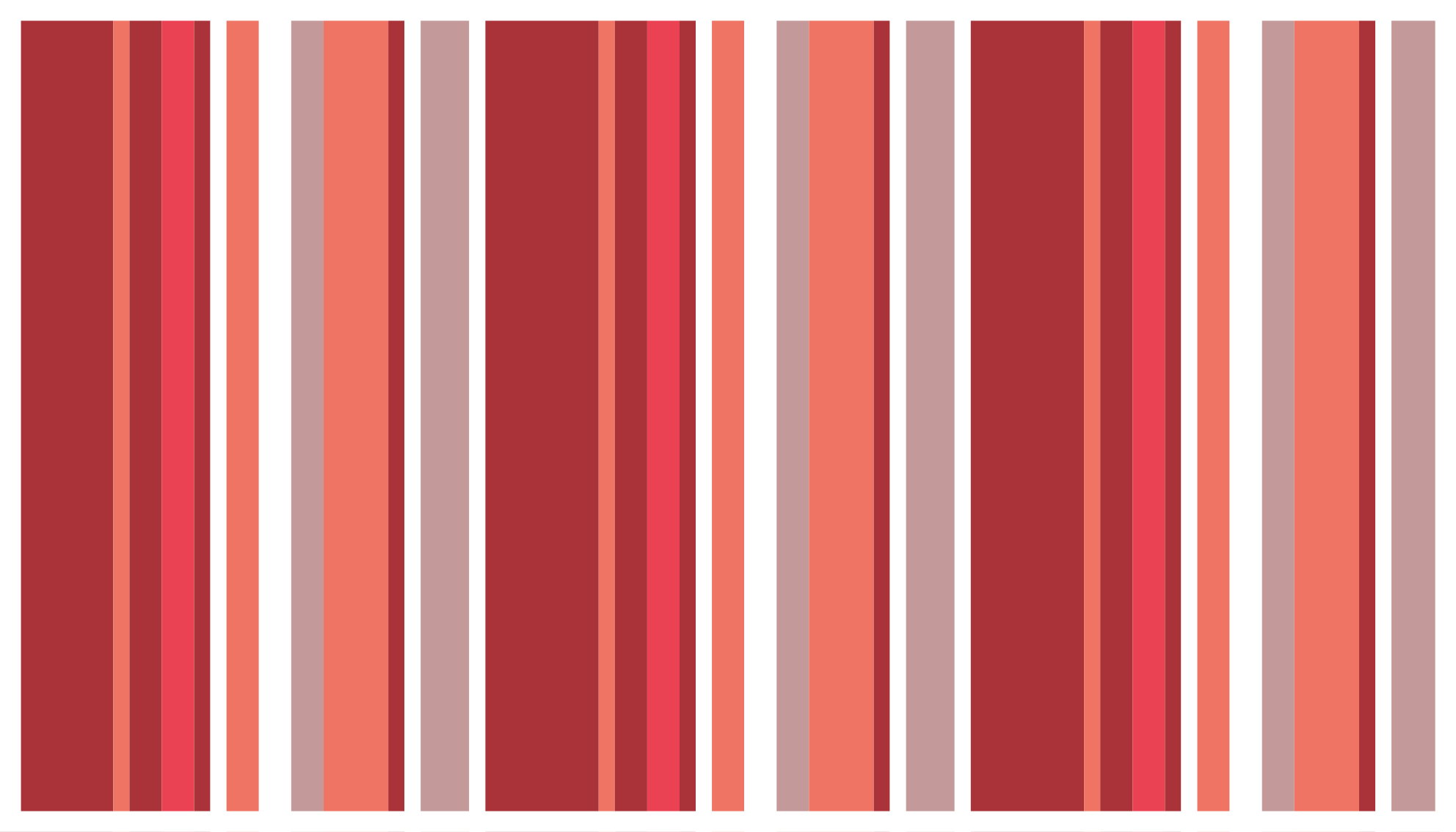 Vertical line red pattern bedroom rug - TenStickers