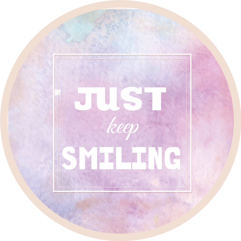 Joyful Reminder custom vinyl rug - TenStickers