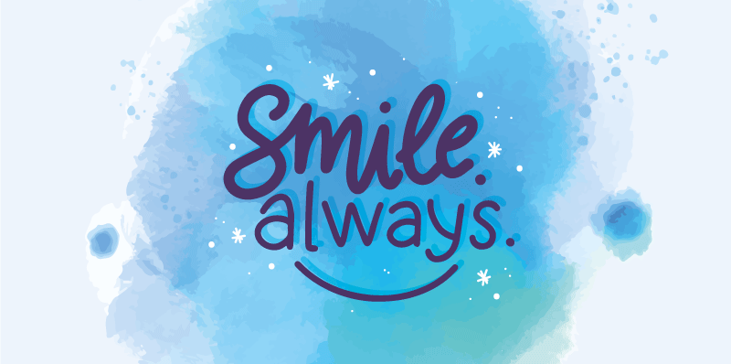 Smile Always custom vinyl rug - TenStickers