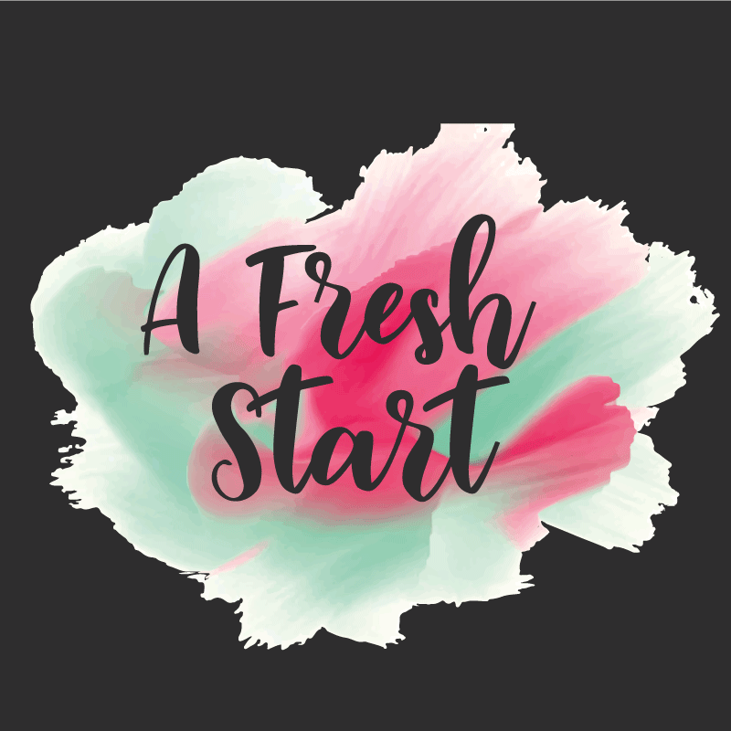 Fresh start colored watercolor stain vinyl rug - TenStickers