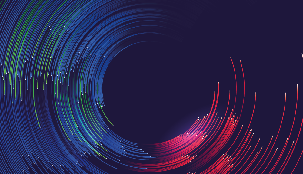 Swirling Color Waves modern vinyl rug - TenStickers