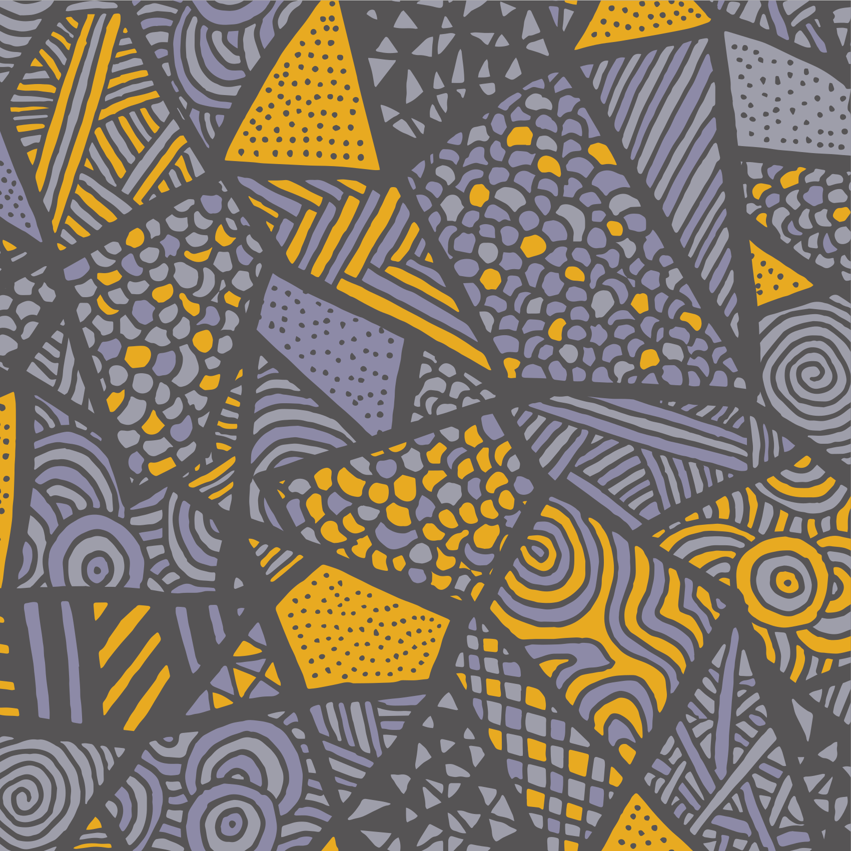 Dynamic grey shapes geometric vinyl rug - TenStickers