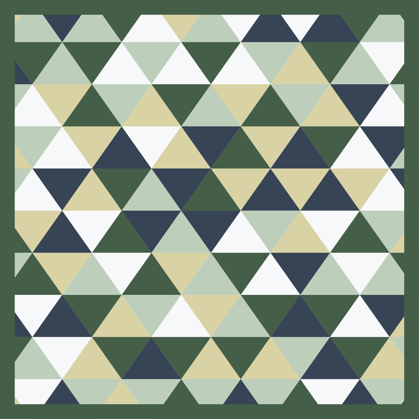 Green and blue nordic triangles geometric rug - TenStickers
