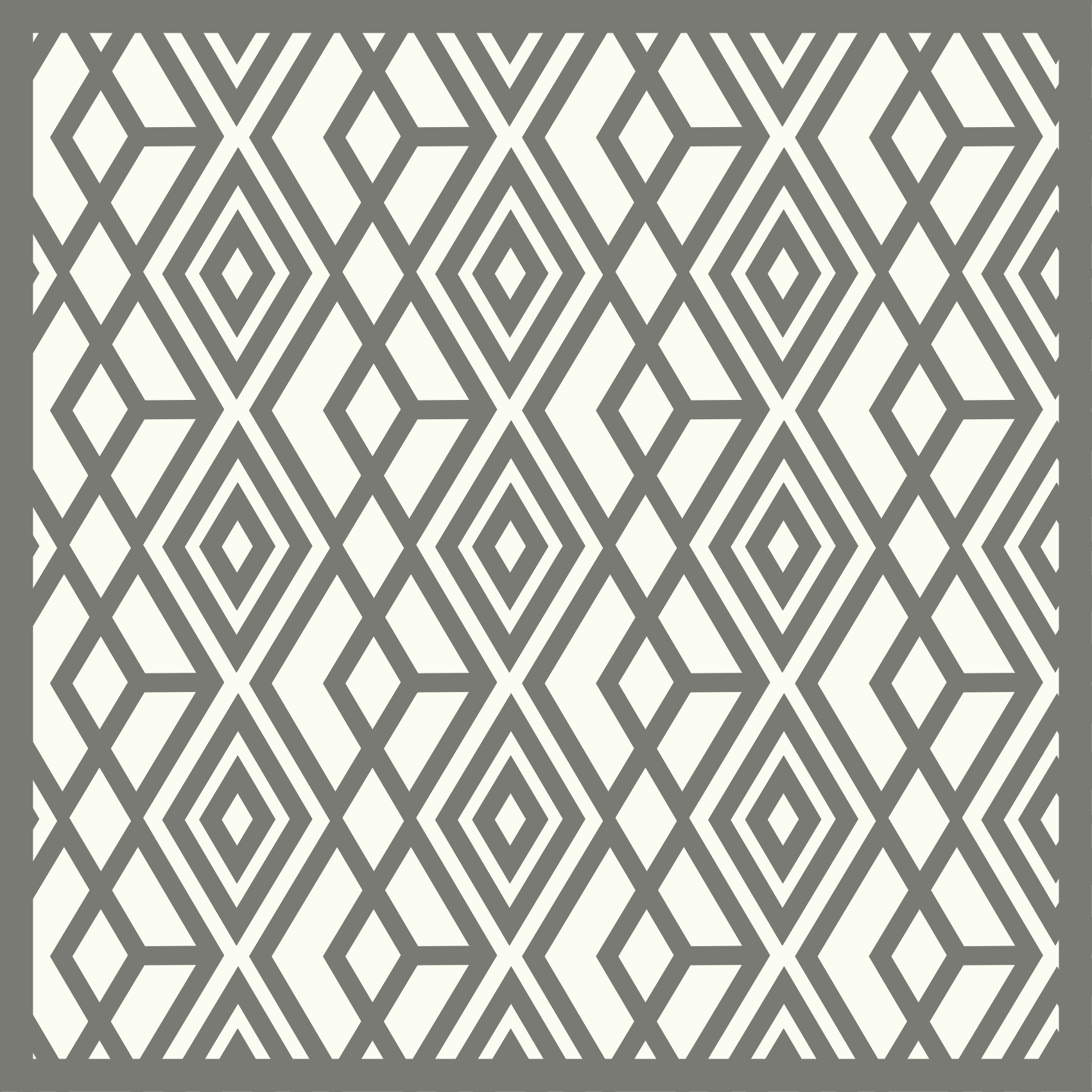 Nordic gray rhombuses and triangles rugs - TenStickers