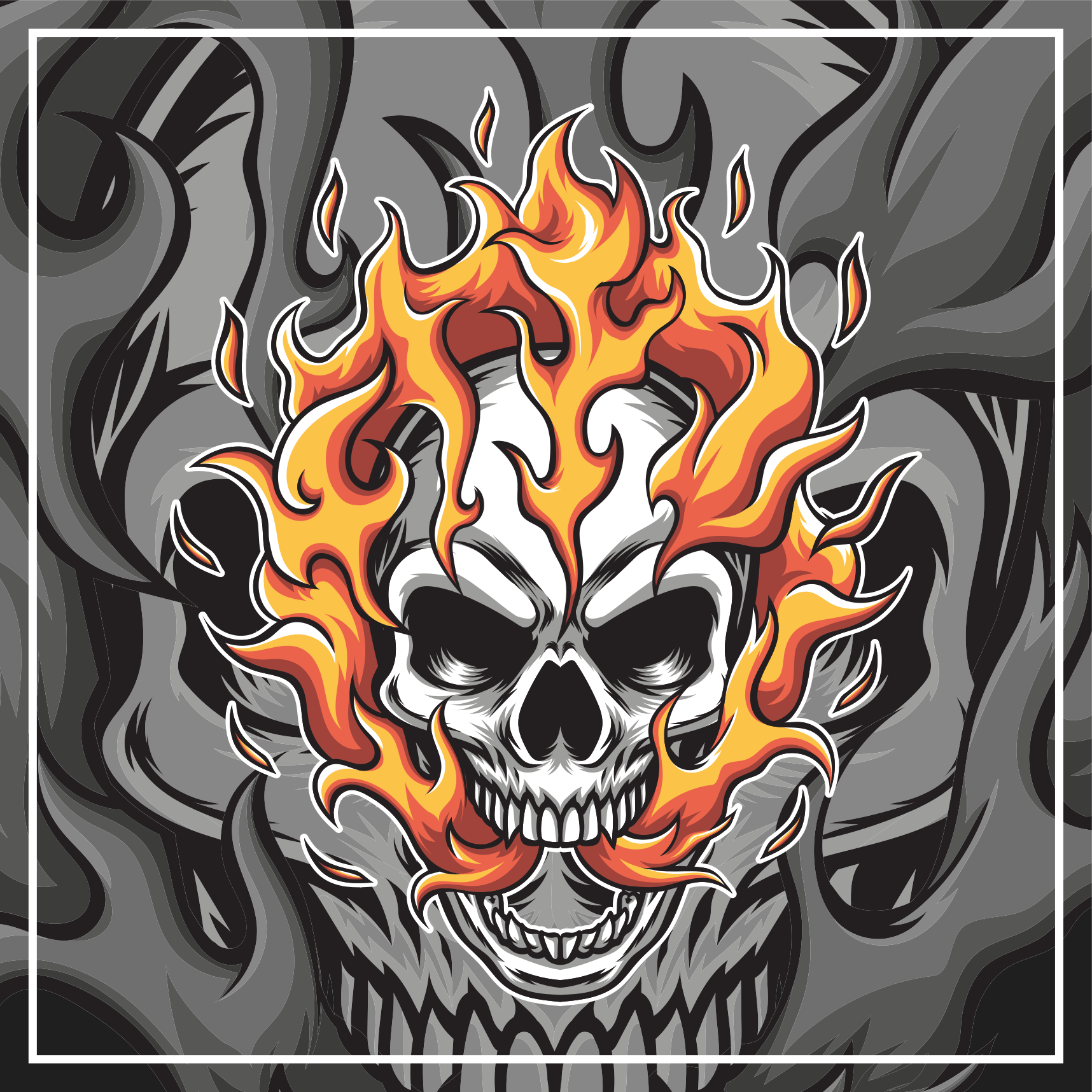 Race flag cartoon style modern rug - TenStickers