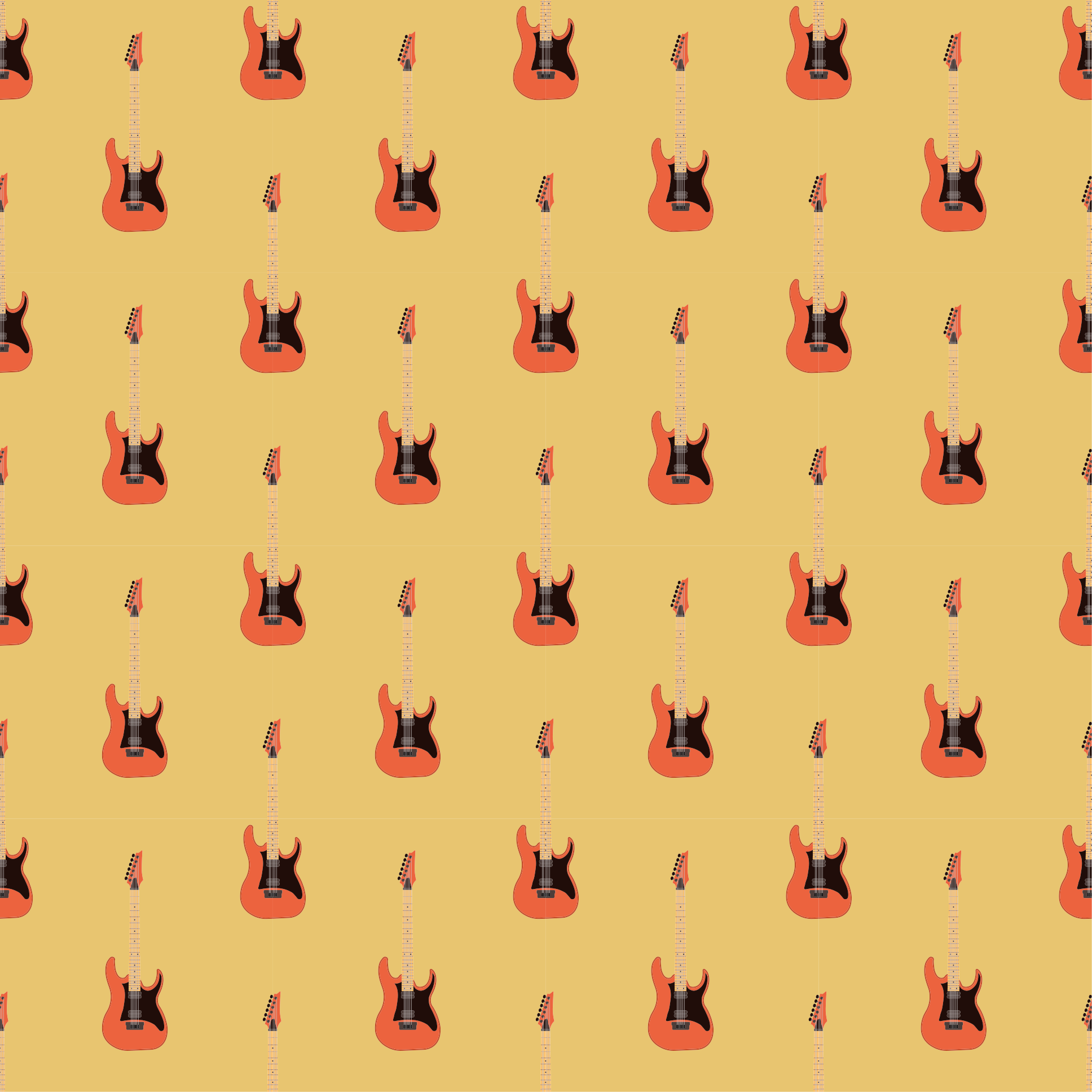 Electric Guitar Focal teenager vinyl rug - TenStickers