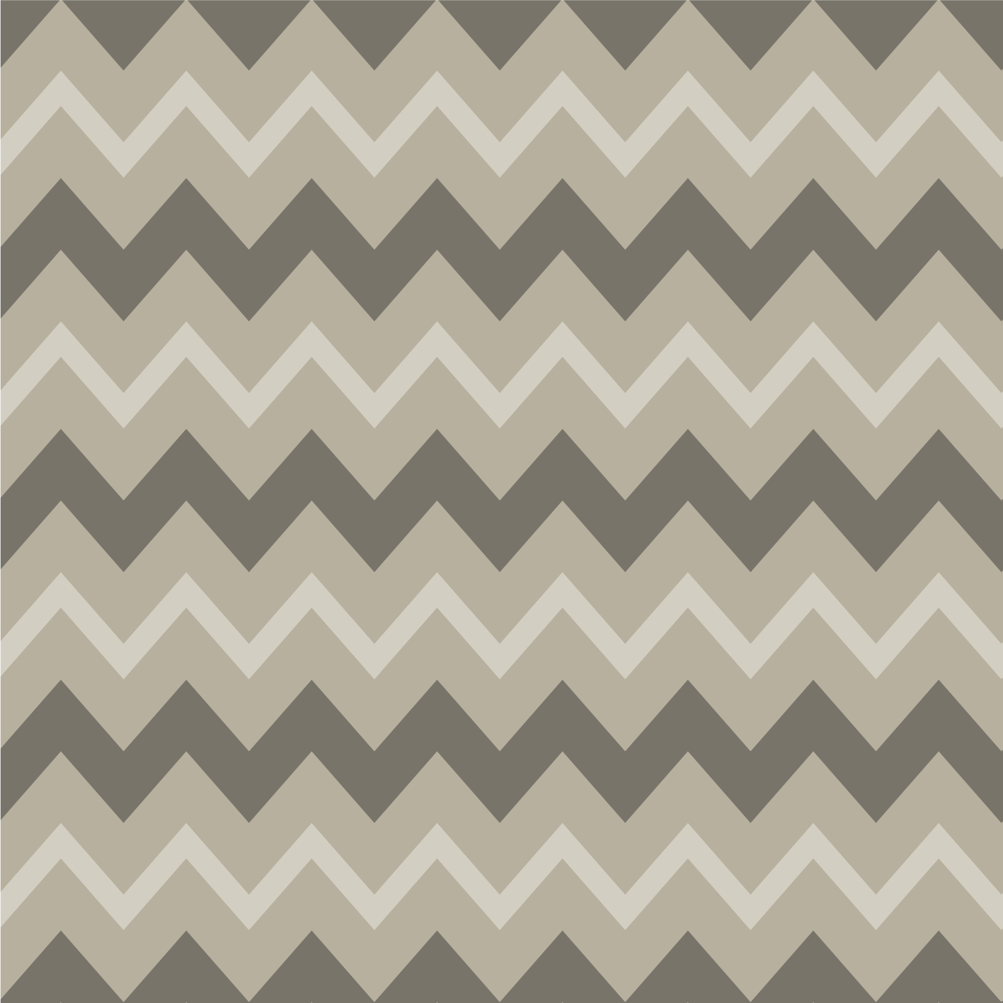 Gray tones zig zag lines square vinyl rug - TenStickers